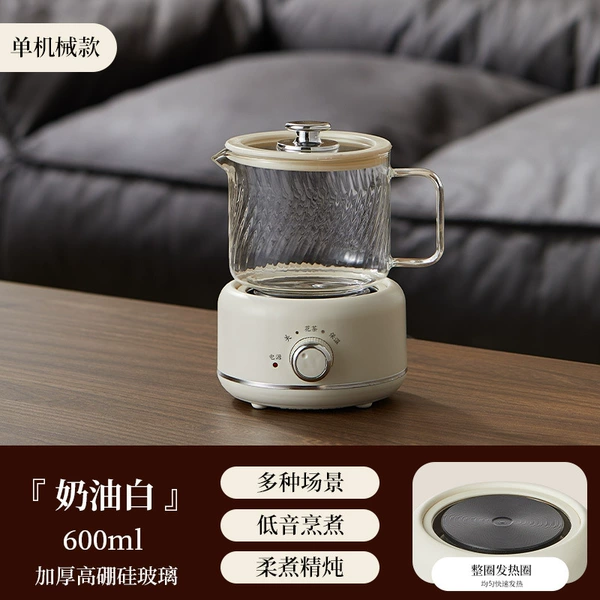 Cream white mechanical model pot