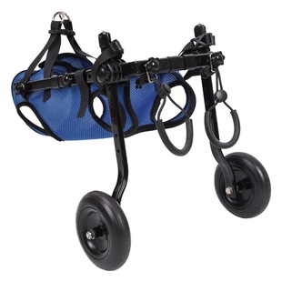Pet Supplies Walking Disabled Car Elderly Dog Auxiliary Walking Cart with Mobility Disabled Pet Dog Walking Auxiliary Car