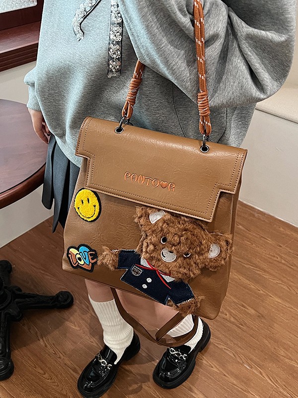 Insignia bolso de mano leopardo mujer 2024 nueva moda moda multifuncional mochila de hombro de alta calidad mochila de hombro