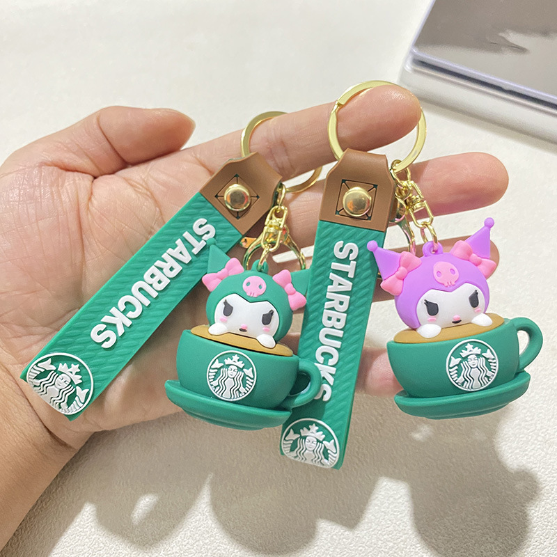 Starbucks Sanrio Kulomi Clown Fish KT Cat Merlot Milk Tea Cup Keychain Doll Pendant Keychain Starbucks Sanrio Kulomi Clown Fish KT Cat Merlot Milk Tea Cup Keychain Doll Pendant Keychain