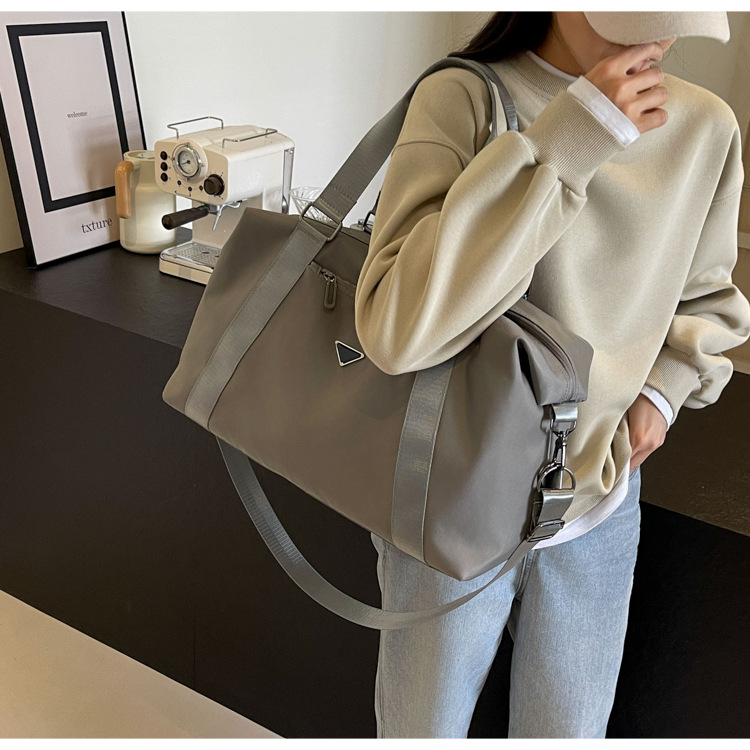 Nuova borsa da viaggio ispessita realizzata in tessuto Oxford, borsa a tracolla da viaggio casual di grande capacità, borsa differenziale sollevata a mano_voghion.com