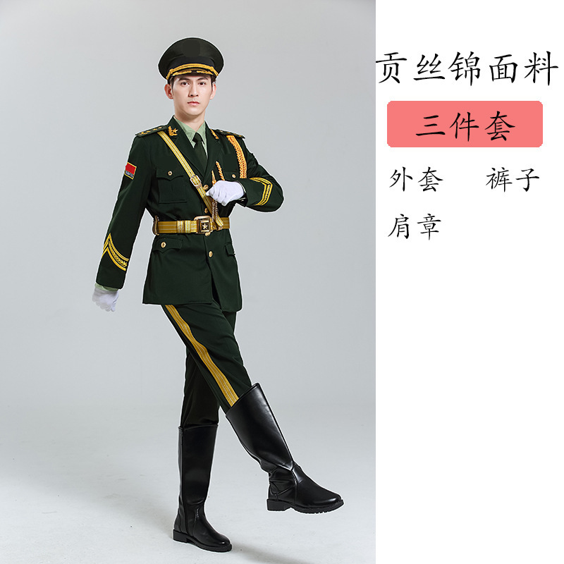 国旗班服装军鼓乐队升旗手礼服套装中学男女生仪仗队合唱团演出服|undefined