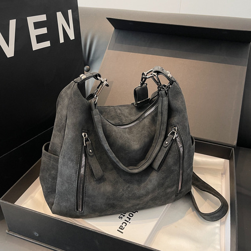 Large capacity bag for women's foreign trade new crossbody bag texture niche class college student shoulder bag commuting toy bag