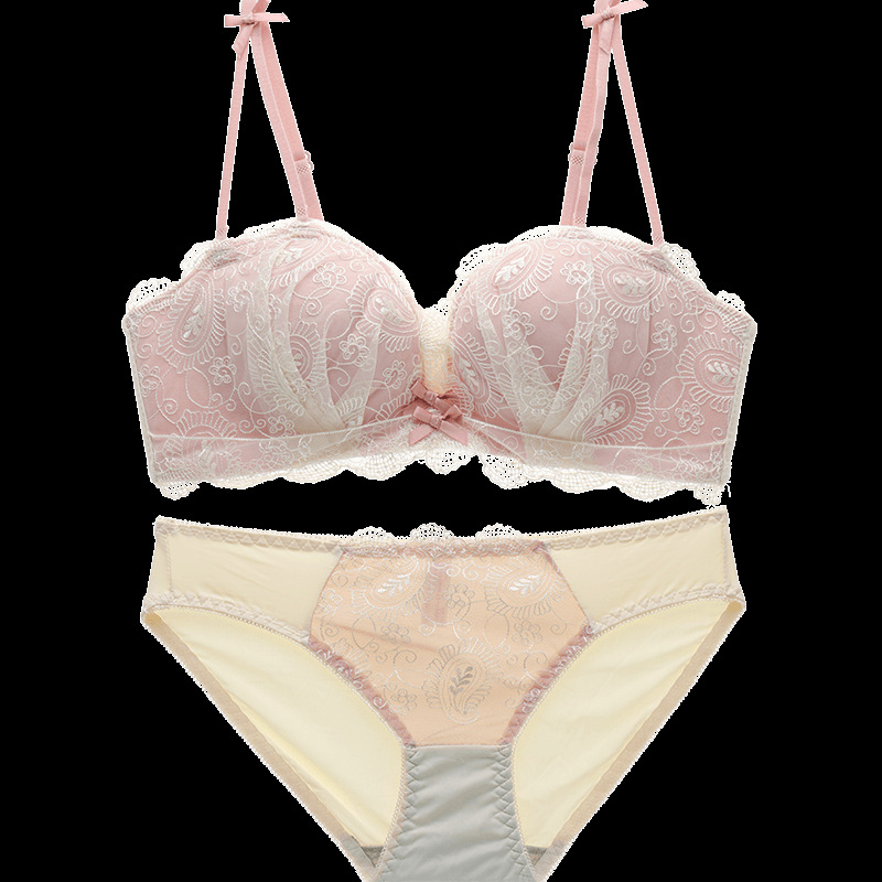 8238 encaje japonés sexy Wireless Palm Cup Top soporte push up pecho pantalla ropa interior sujetador ajustable traje mujeres