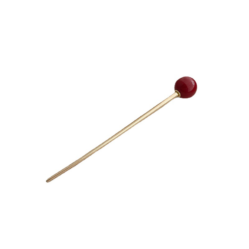 Ball Metall Haarnadel Weibliche Kugelkopf Lazy Hair Plate Artefakt Einfache Moderne Haarnadel Täglichen Tragen All-match Haarnadel_voghion.com