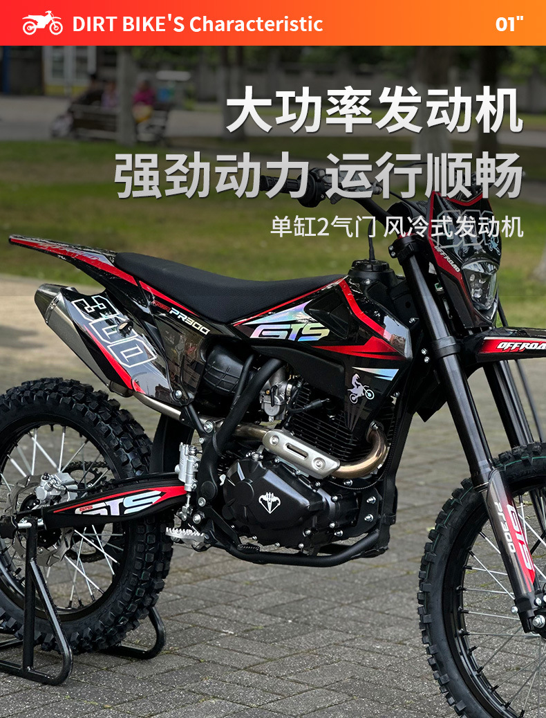 The New Xgz/Gts/300 Off-Road Motorcycle Is Equipped with the Zongshen Pr300 Engine to Power the Small Steel Cannon Off-Road