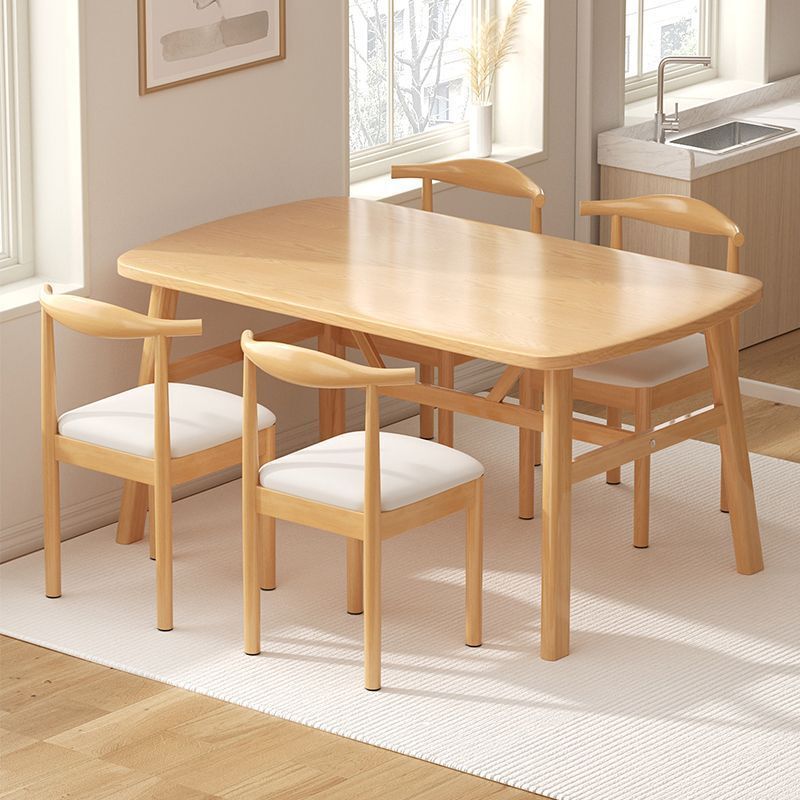 Dining Table and Chairs for Home Use, Small Apartment Dining Table, Rental House Table and Chair Set, Modern Minimalist Light Luxury Dining Table and Chairs