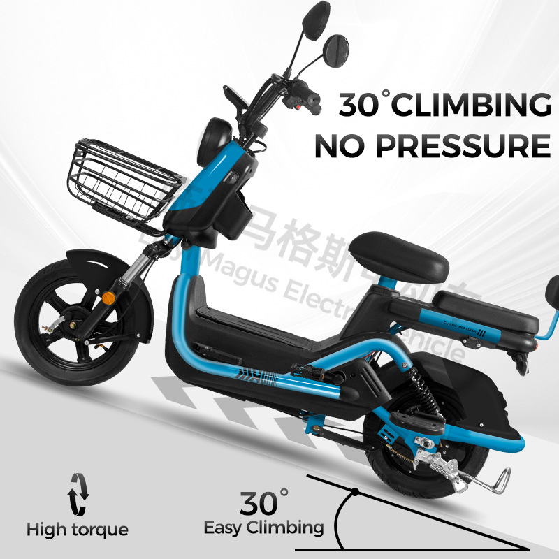 Comercio exterior para adultos para llevar carrera de larga distancia rey coche eléctrico bicicleta eléctrica freno de disco coche de batería de transporte de dos ruedas