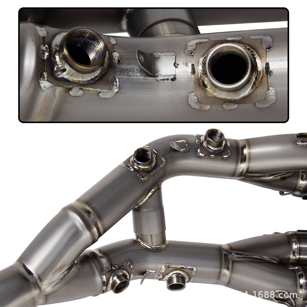 Suitable for Motorcycle and Motorcycle Modified Exhaust S1000R S1000Rr New Titanium Alloy Front Section 60mm
