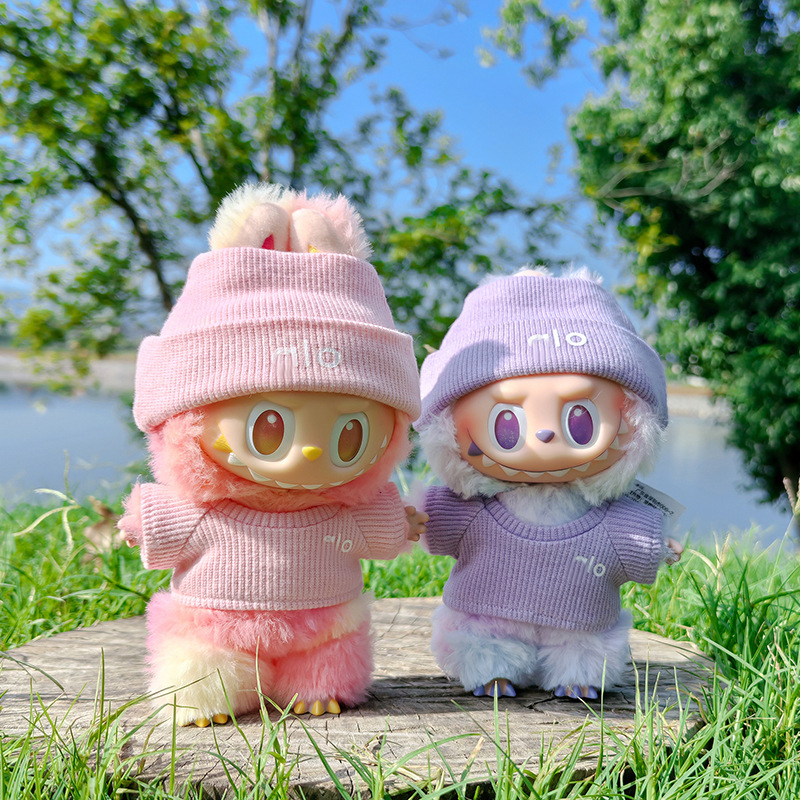 泣いている赤ちゃんに適したベビー服、第 1、第 2、第 3 世代 17 センチメートルラブマカロンブラインドボックスシッティングパーティーニットスーツ|undefined