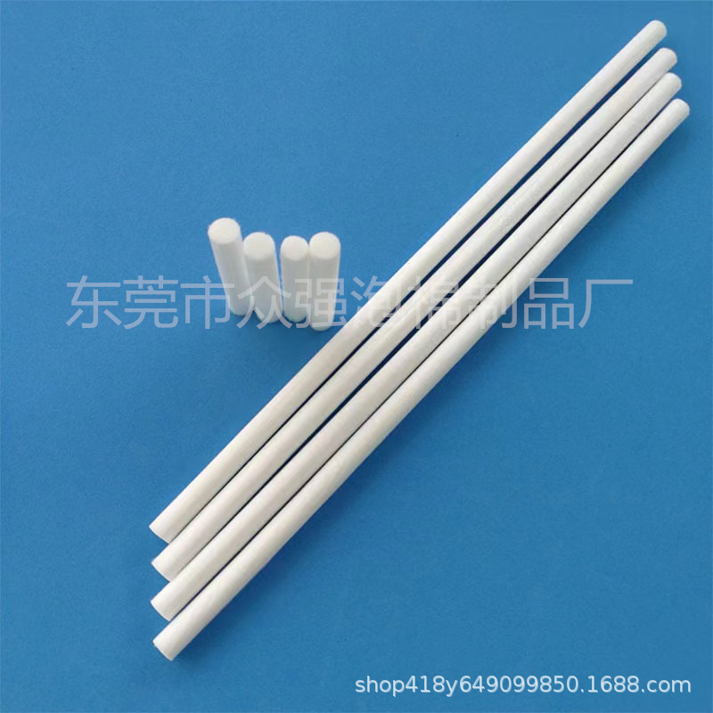 生产供应异形香水纤维棉片 加湿器纤维棉棒过滤绵芯 白色吸水棉芯