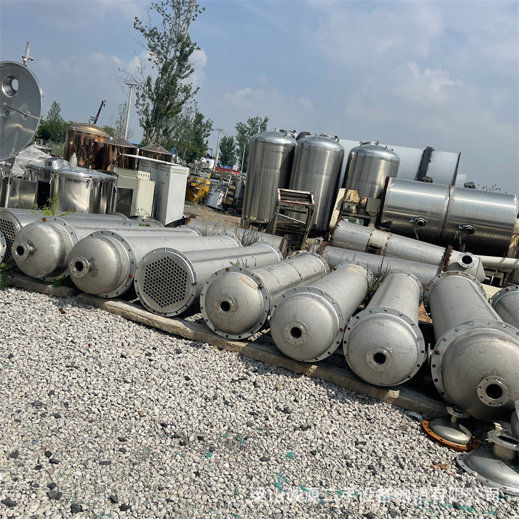 出售 二手不锈钢冷凝器 二手卧式石墨冷凝器 二手列管式冷凝器