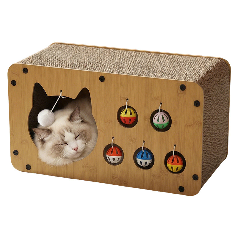 Junta de agarre para gatos, caja de cabeza de gato resistente al desgaste, juguete para gatos, placa de garra de gato resistente al arañazo, campana anti-arrañazo