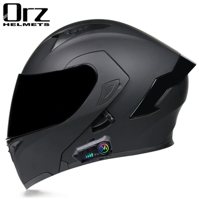 battery car motorcycle Four Seasons, Motosiklet kaskı (dəbilqə) - matte-black-with-black-tea-y10-bluetooth-m