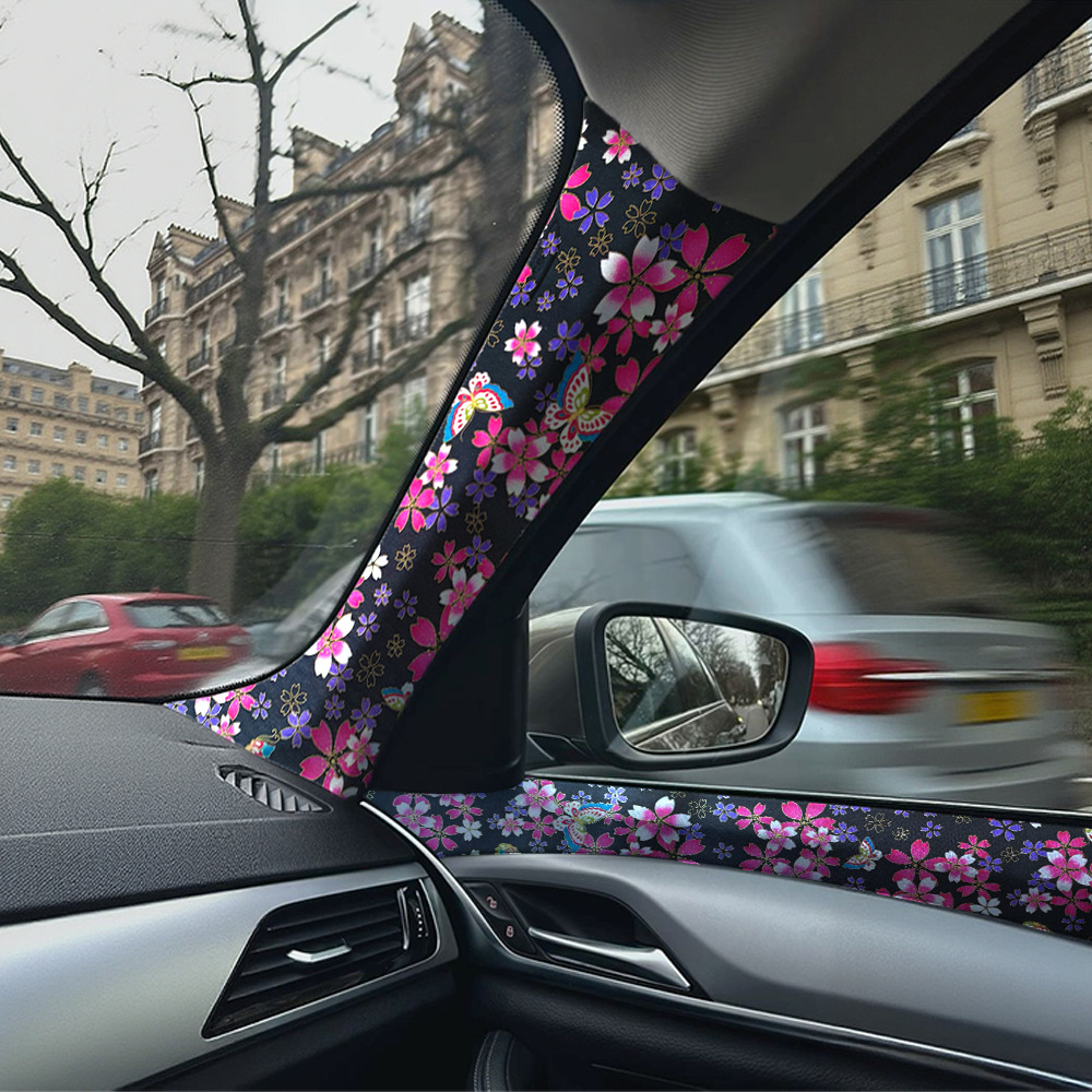 Car Ab-Pillar Decals, Car Ceiling Modifications, Universal Self-Adhesive Adhesive Cloth Modifications, Personalized Car Interiors