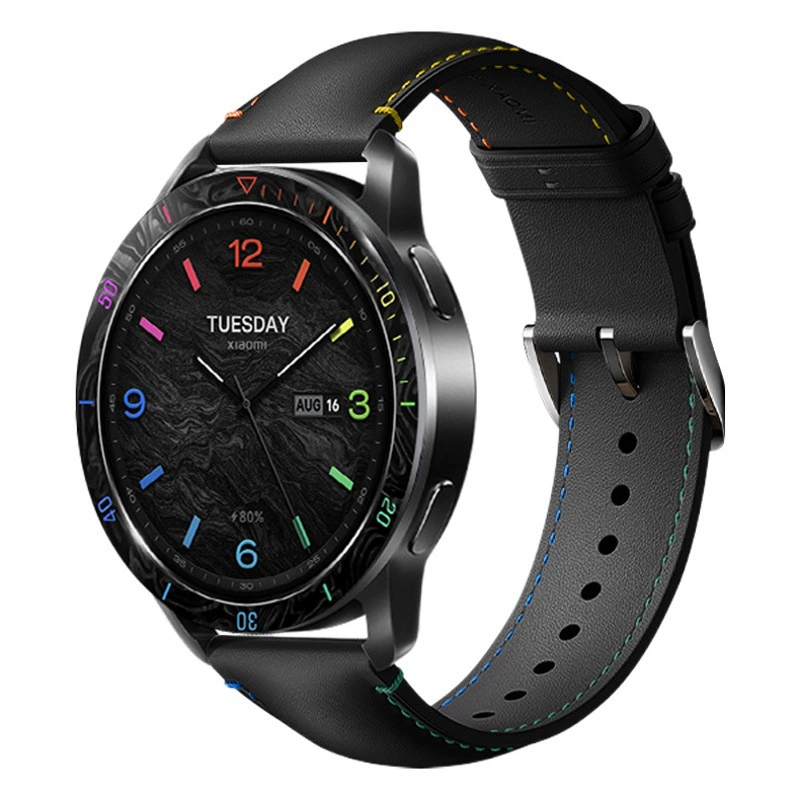 Подходит для ремешка для часов Xiaomi S4/S3/s1pro, ремешок для часов Xiaomi Watch S4, кожаный ремешок 22 мм, универсальный.