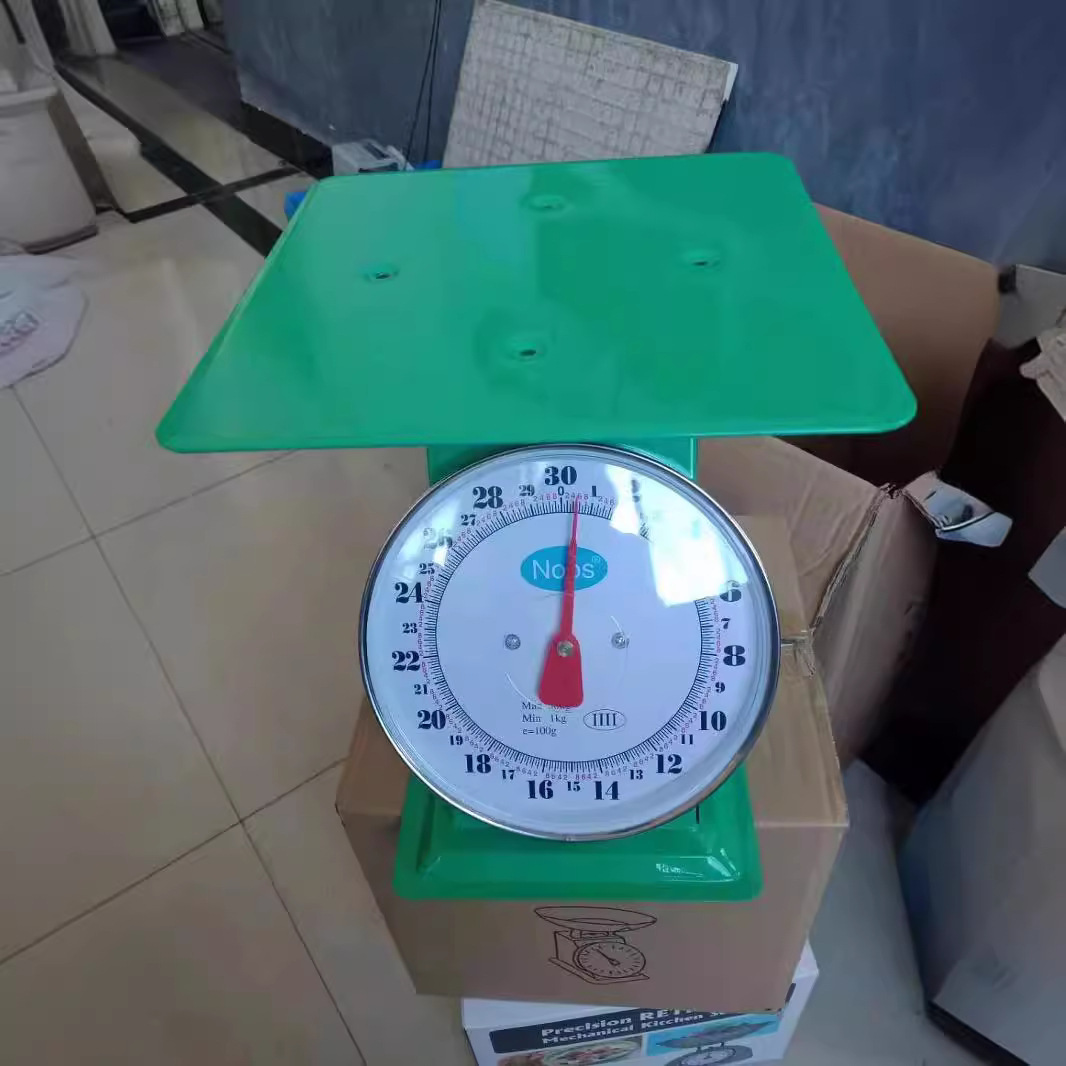 30 kg de escala plana balanza de resorte balanza de mesa balanza de frutas exportación