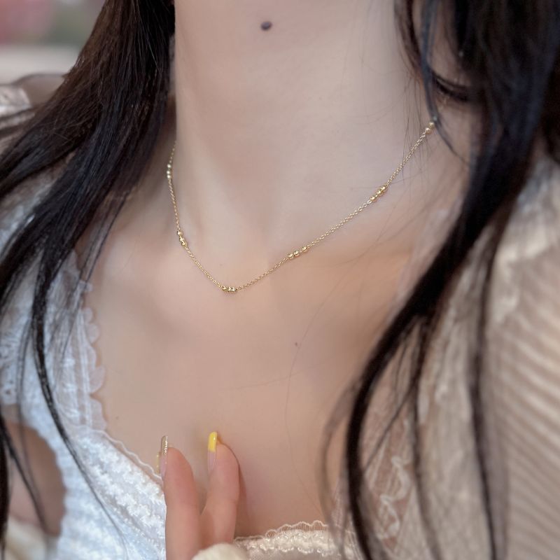 1 Piece Quantity 925 Sterling Silver Geometric Long Necklace Necklace Choker