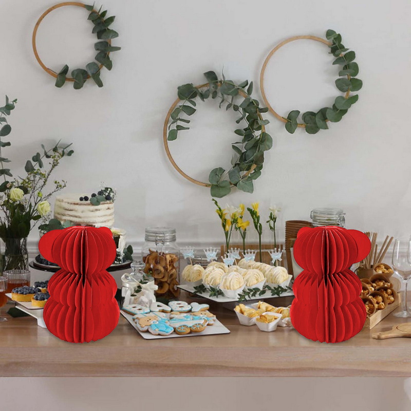 Honeycomb osos decoración fiesta de cumpleaños bebé baño decoración de mesa boda fiesta familiar decoración de mesa de abeja