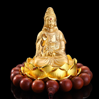 Perfplant seat – accessories - 101012cm-ping-an-guanyin-large-solid-wood-beads