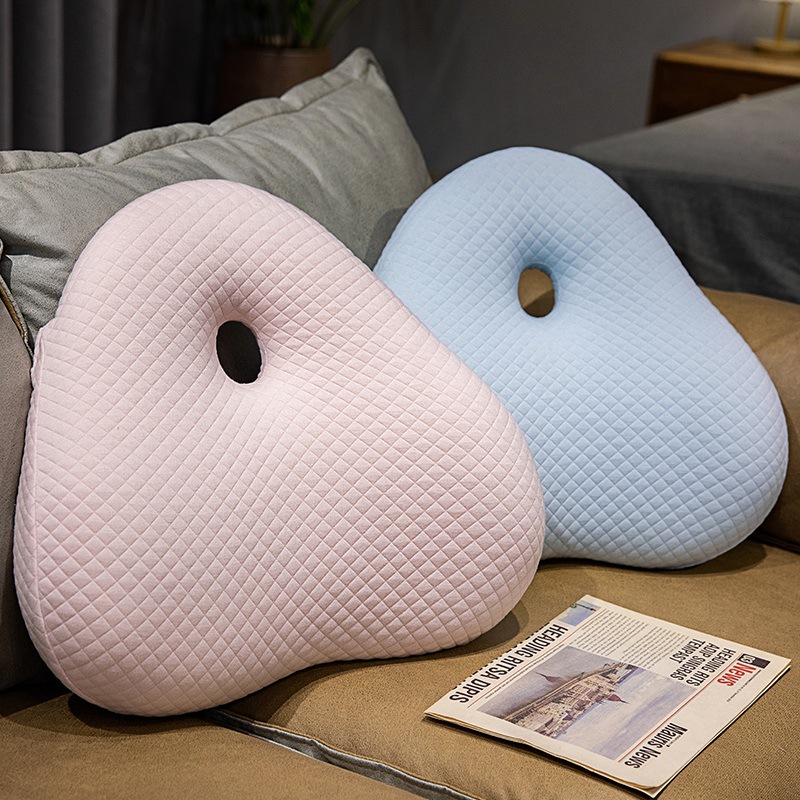 Cojín de oficina cojín de cintura, asiento para estar sentado, artefacto de protección de cintura, cojín de cintura embarazada, cojín de espalda de la silla de algodón de memoria