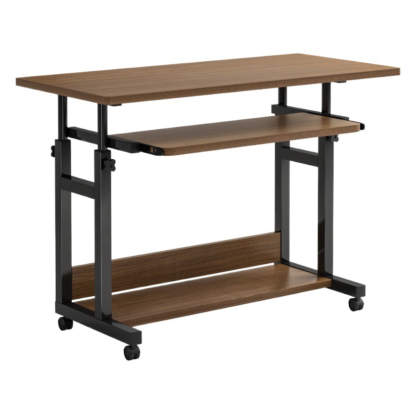Escritorio de altura ajustable, mesa pequeña portátil y sencilla para dormitorio, uso doméstico, escritorio de estudio para estudiantes, escritorio de computadora sencillo para dormitorio o mesita de noche.