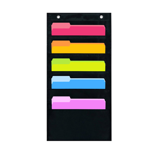 Oxford cloth office door back folder hanging bag five-compartment pocket student books and magazines book storage bag
