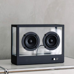 現代のシンプルなアイデア透明アクリル金属音響キャビネットリビングルームの寝室のデスクトップ装飾品