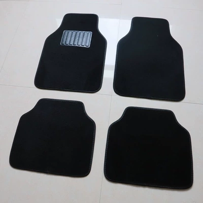 Universal Foot Pad mats, all-season floor mats, non-slip floor - mysterious-black-universal-four-piece-set