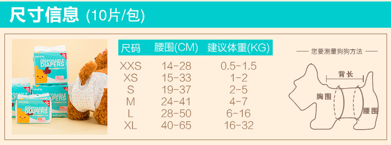 嬉皮狗变色宠物纸尿裤小狗狗生理裤母狗卫生巾安全内裤公狗尿不湿详情10