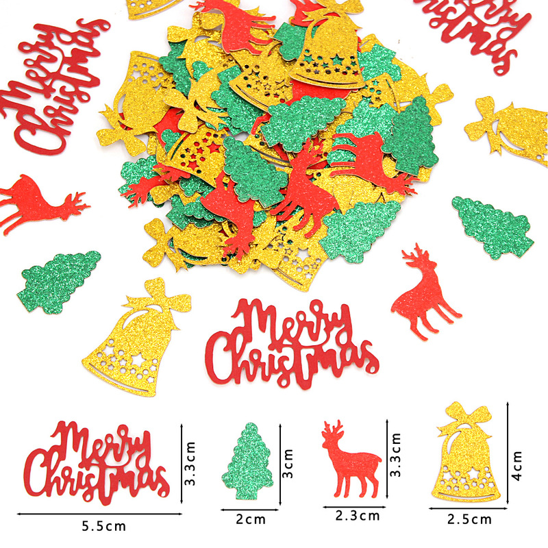 クリスマステーマの家族の雰囲気のシーン小道具紙クリスマスヘラジカクリスマスツリー紙吹雪卸売|undefined