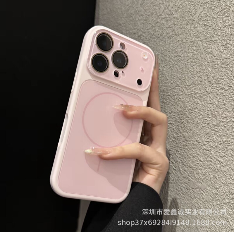 Large Window Liquid Magnetic Suction Case Suitable for Apple 17 Pro Max, Niche iPhone 16 Fashion 15 New Model 14 Large Window Liquid Magnetic Suction Case Suitable for Apple 17 Pro Max, Niche iPhone 16 Fashion 15 New Model 14