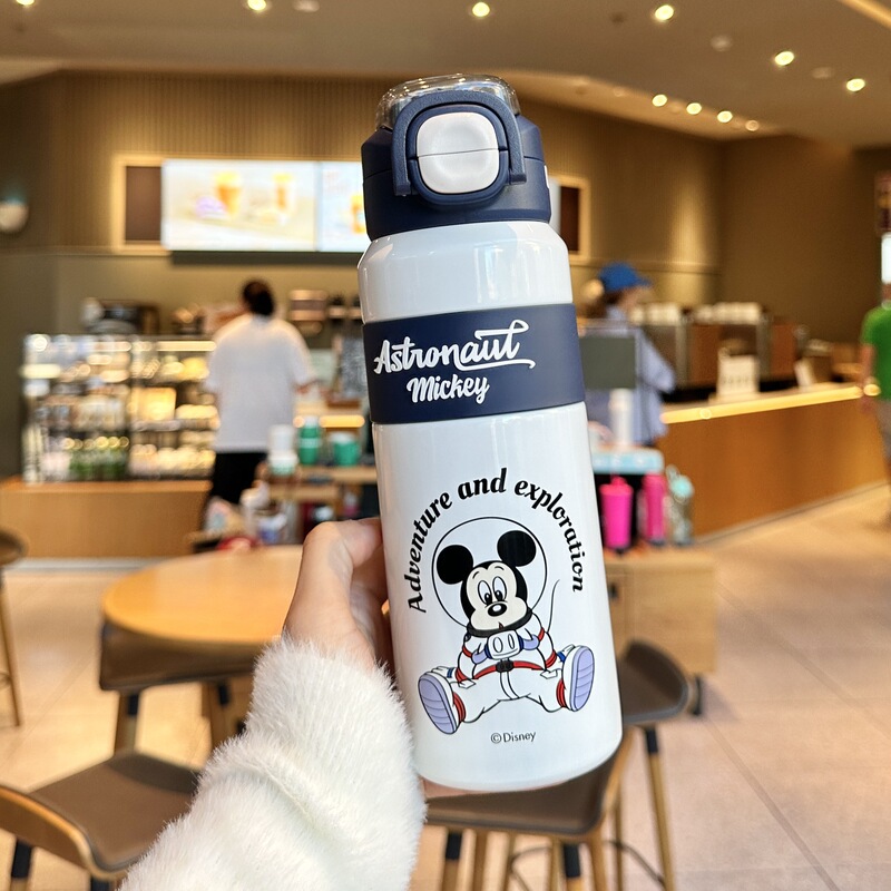 史努比儿童保温杯女孩上学专用小学生食品级316吸管杯子男双饮杯|undefined