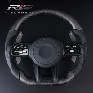 Matte carbon fiber black 809 steering wheel compatible with Mercedes-Benz W204 W205 W207 W211 W213 W22