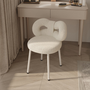 Light Luxury and High-End Cream Style Makeup Chair, Dressing Table Stool, Modern Simple Bedroom Girl Butterfly Chair Chair