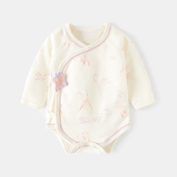 Beige bodysuit lapel pin