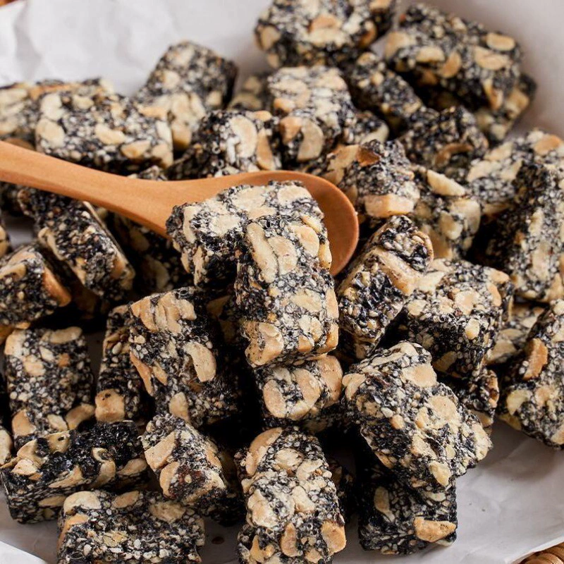 Традиционные специальные закуски ручной работы, арахис, черный кунжут, чипсы, повседневные закуски с высоким кальцием, выпечка, источник, завод, цельная оптовая продажа