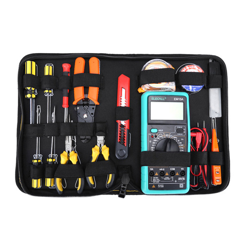 Changshengke Hard Board Tool Kit Large and Small Handheld Electrician Bag Network Maintenance Tool Bag Multimeter Storage Bag 
