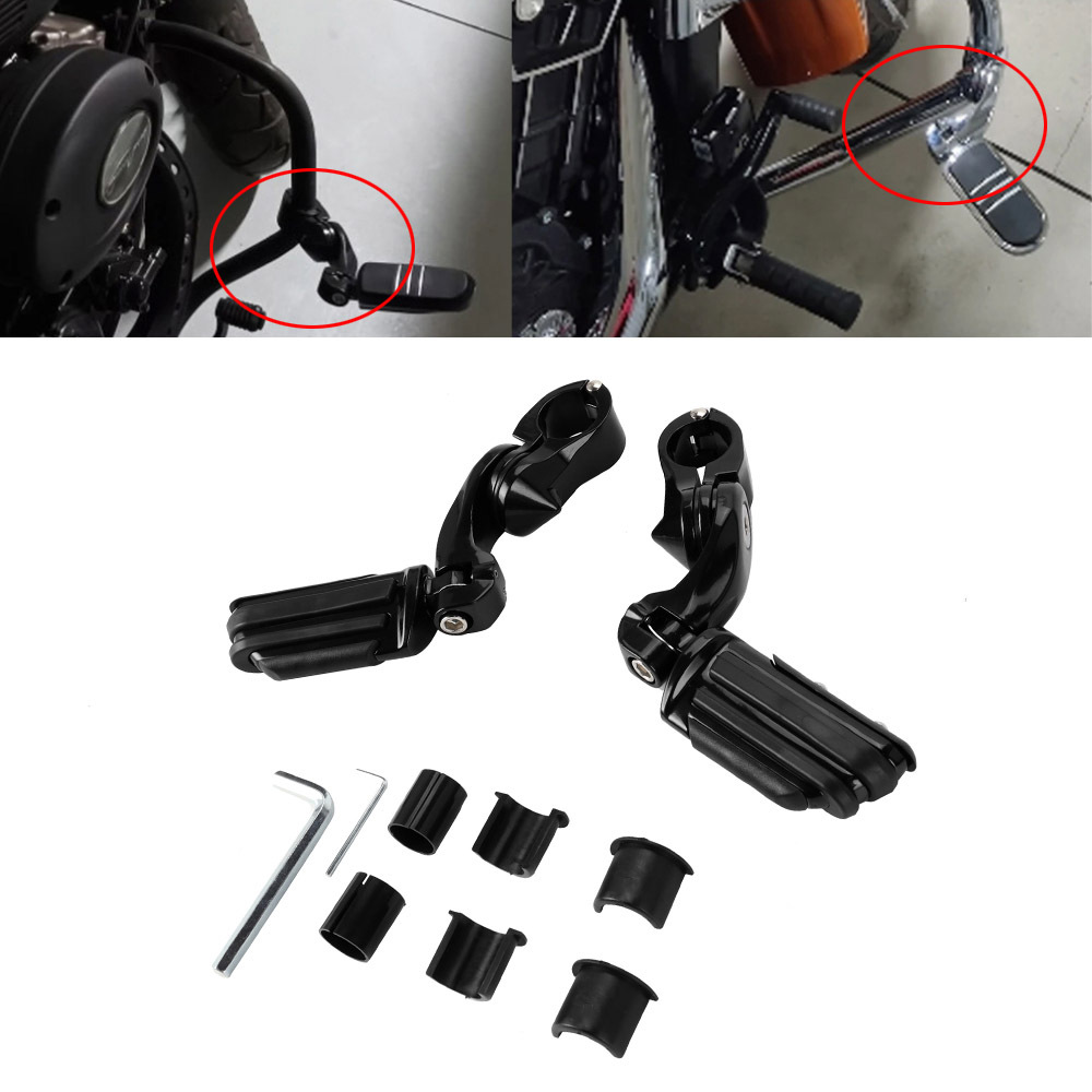 Suitable for Harley Road King Street Glide Modified Aluminum Alloy Footrests Motorcycle Modification Parts