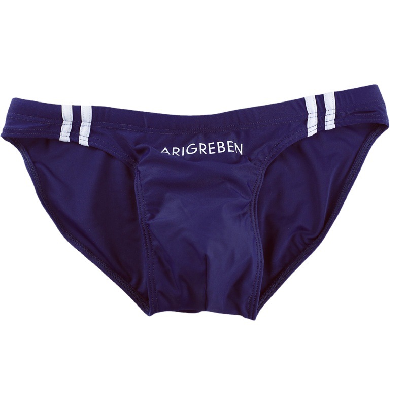 Manufacturers foreign trade swimming trunks anti-embarrassment men's swimsuit briefs quick-drying plus size professional swimming trunks warm spring swimming equipment
