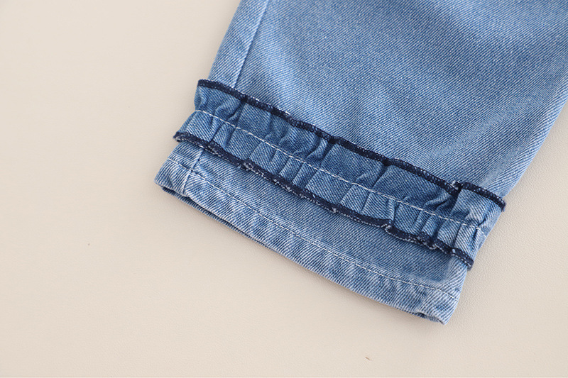 Tenue pour fille 2025, nouvelle collection printemps-automne, gilet en denim élégant en dentelle, ensemble trois pièces décontracté de style coréen pour filles_voghion.com