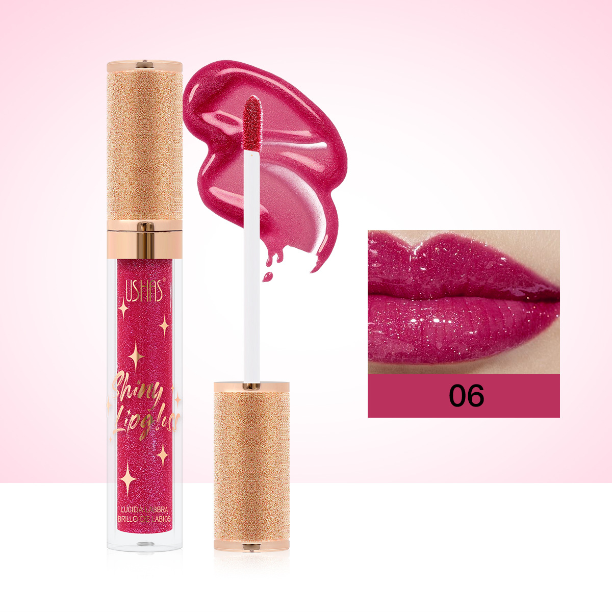 Brillo de labios transfronterizo explosivo de USHAS Amazon LG2582A image 12