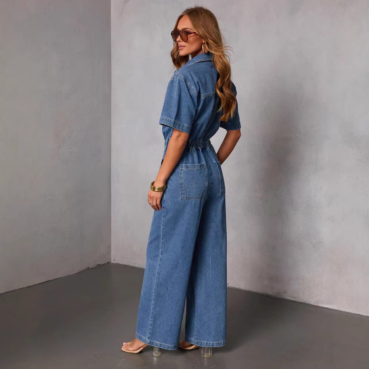 26 comercio exterior Europa y Estados Unidos transfronterizos Amazon ropa de mujer nueva moda casual suelta a través de jeans 89370 image 3