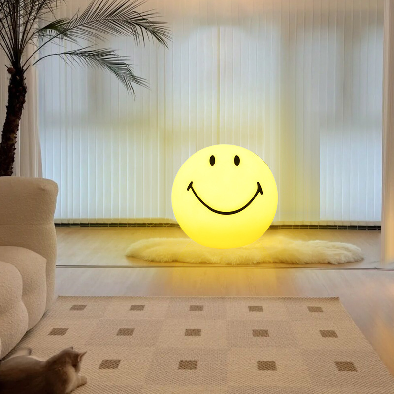 Gran vista de jardín lámpara de dormitorio lámpara de cabecera curar sonrisa en la atmósfera de regalo lámpara recargable luz de noche para niños 378L