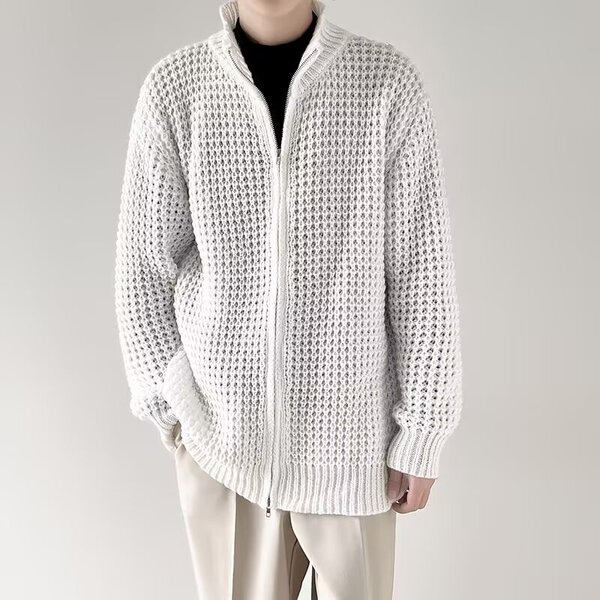 Spring knitted cardigan