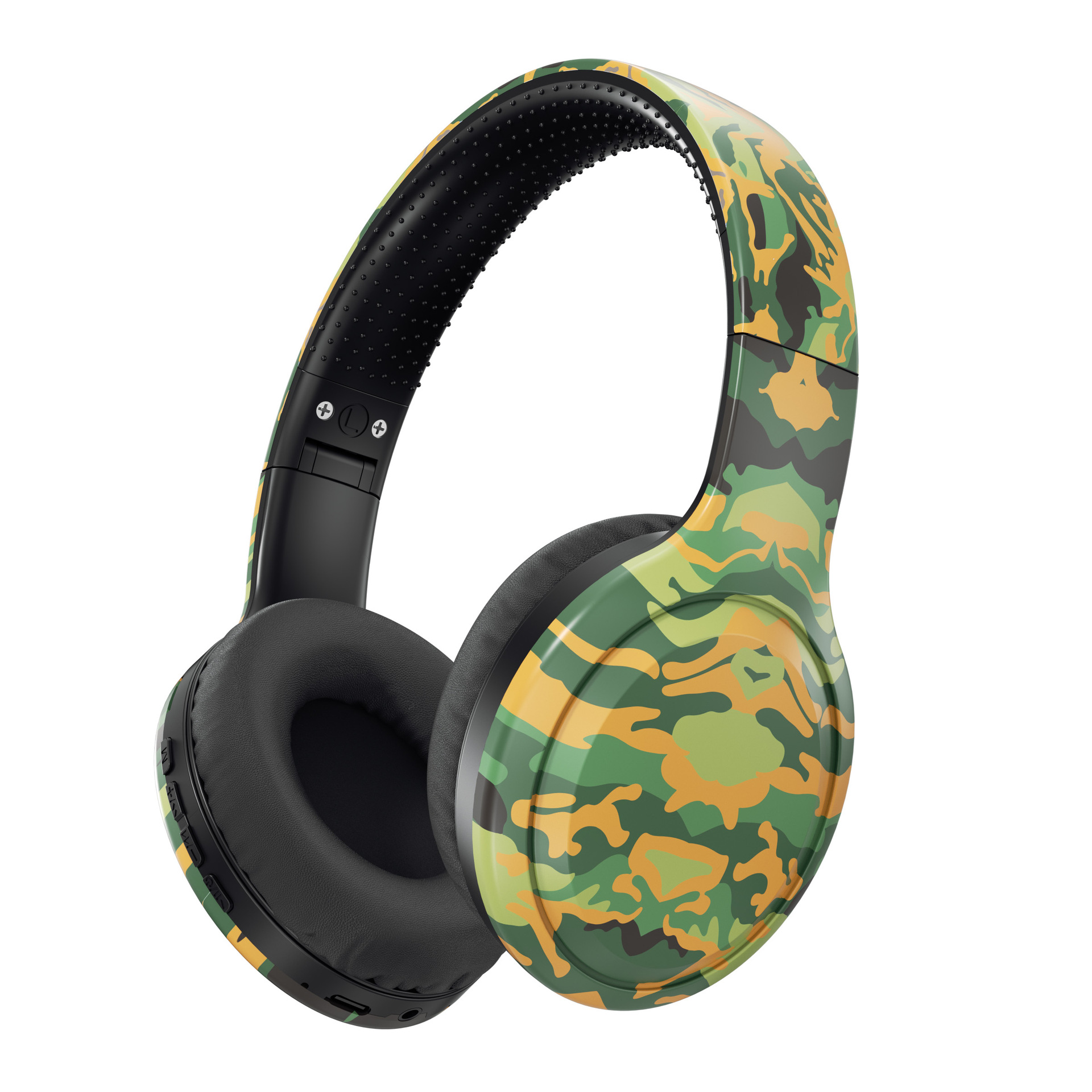 Auriculares DR04 explosivos transfronterizos, pintura de camuflaje, música, reducción de ruido, auriculares Bluetooth inalámbricos, duración de la batería de larga duración