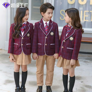 校服套装小学生英伦风小西装班服统一幼儿园园服秋季学院套装校服
