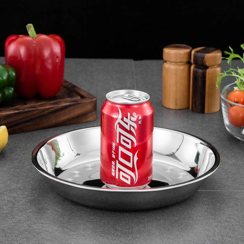 304 stainless steel soup pot iron basin and thick round basin deepen the kitchen cafeteria disc seasoning basin multi -specified iron bowl