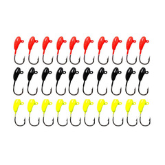10-pack of high-carbon steel fishing hooks: 1.5g / 2.4cm, Lure Hooks, Jig Heads, Root Hooks, Fish-shaped Single Hooks with Barb