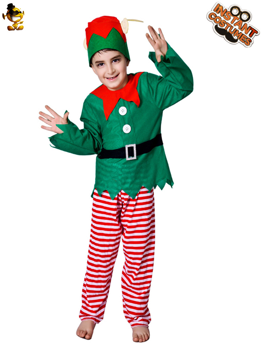 Navidad traje de los niños Navidad viejo traje combinación mascarada Día del Niño etapa rendimiento traje